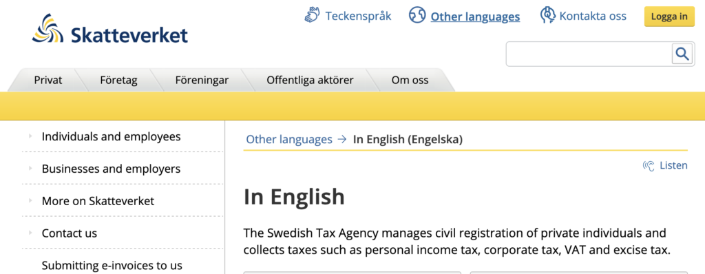 Swedish Tax Authority Sued for Privacy Violation